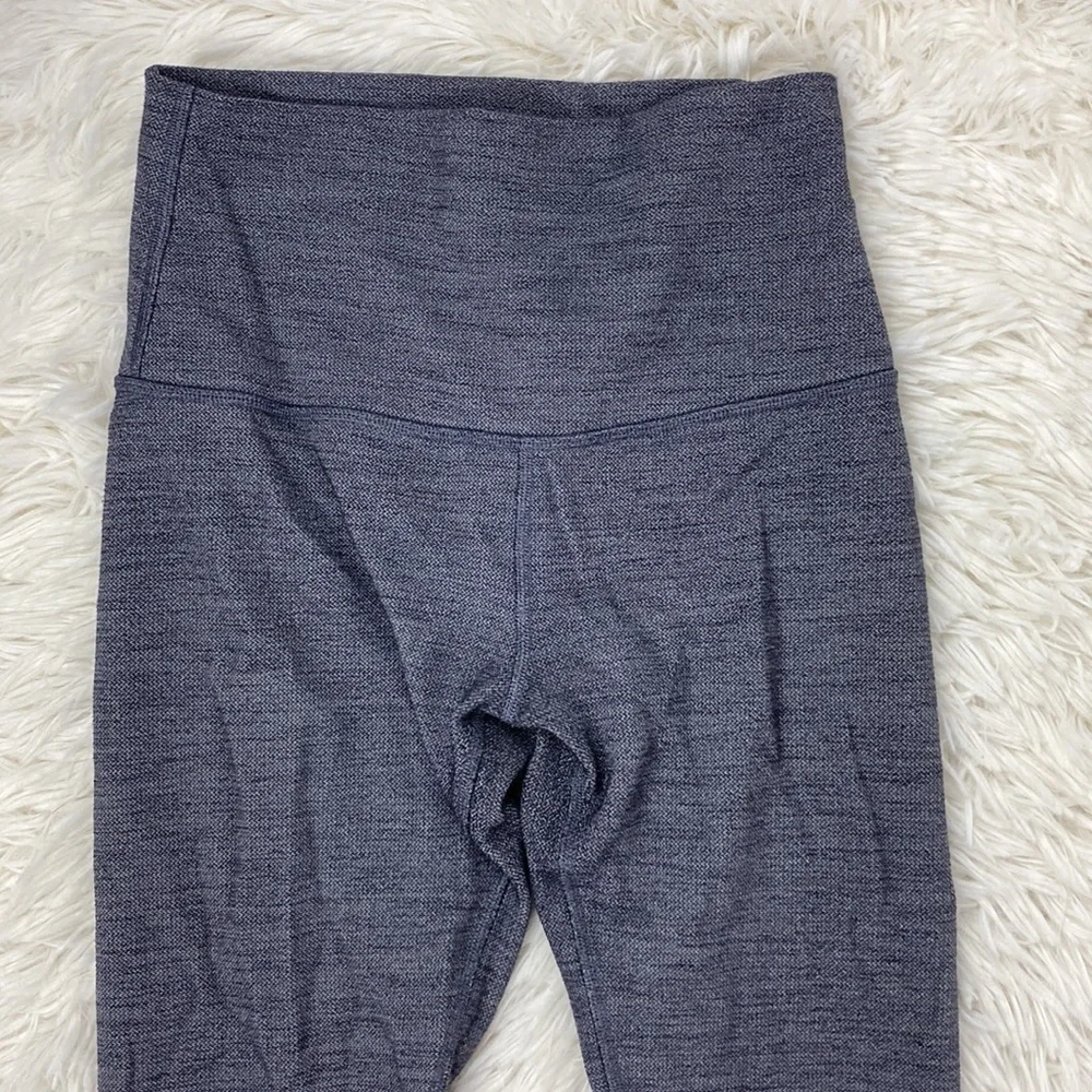 Lululemon Align Pant II 25" Mini Heathered Herringbone Heathered Black White - Picture 2 of 6